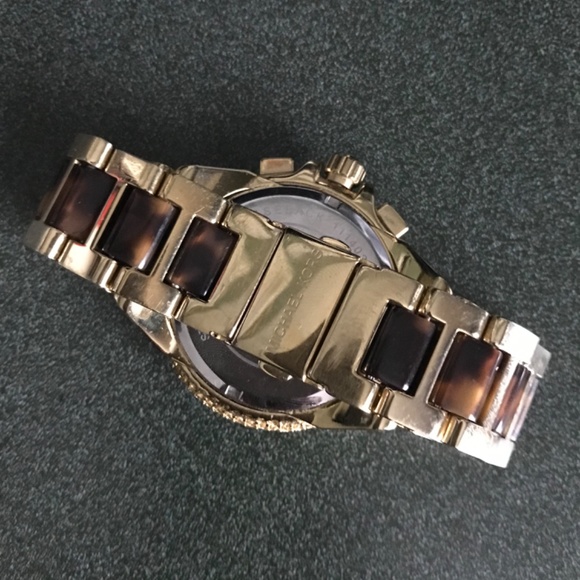 Michael Kors Camille Chronograph Tortoise Shell Dial Women’s Watch MK-5901 - Picture 8 of 16